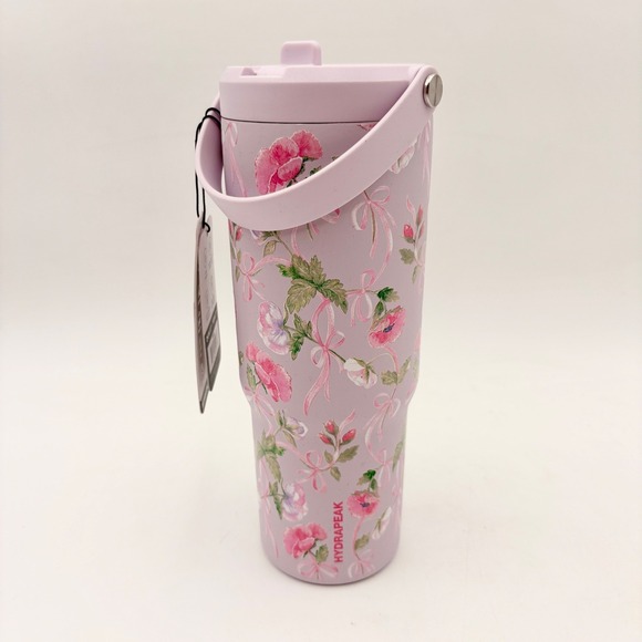 Hydrapeak Other - Hydrapeak Artisan Collection 30oz Tumbler Lavender Floral Bows Insulated Mug NEW